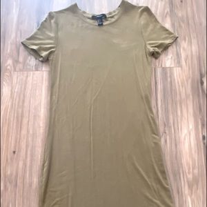 Olive t-shirt dress